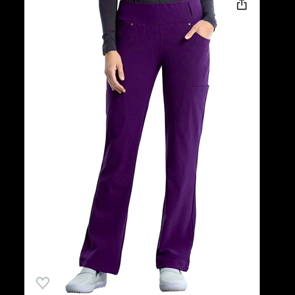 Cherokee iflex- Mid rise knit waist scrub pant, size LP